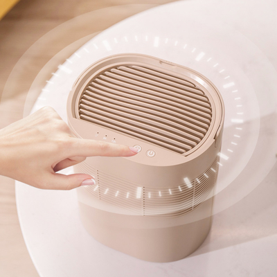 সত্য HEPA পরিস্রাবণ ছোট ঘর Dehumidifier 1L স্বয়ংক্রিয় শাটঅফ হোম