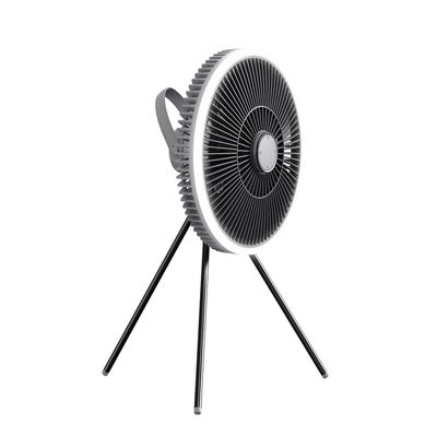 গুণমান  ABS Floor Standing Fans Three Tripod 1000mah Rechargeable Electric Fan With Light কারখানা