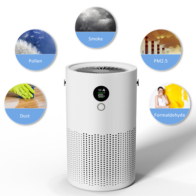 10000mAh হাউসহোল্ড এয়ার পিউরিফায়ার AP01 Smart H13 True Hepa White