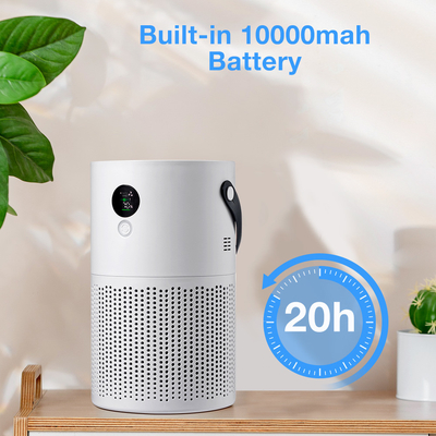 10000mAh হাউসহোল্ড এয়ার পিউরিফায়ার AP01 Smart H13 True Hepa White