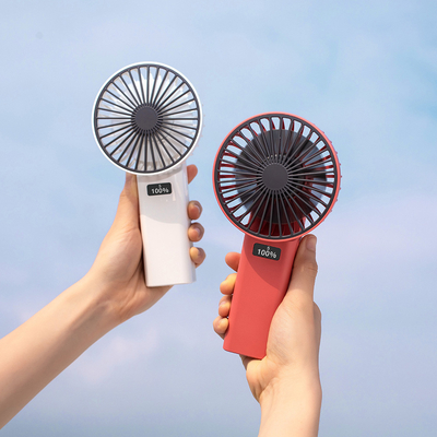 পোর্টেবল LED ডিজিটিয়াল ডিসপ্লে 4000mAh মিনি ইউএসবি হ্যান্ডহেল্ড ফ্যান