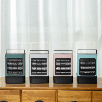 পোর্টেবল এয়ার কুলার ফ্যান, এলইডি লাইট, ডেস্কের আকার, বায়ুর দিকনির্দেশনা সামঞ্জস্যযোগ্য